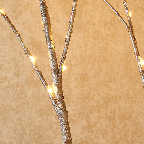 Lighted Twigs Silver for Christmas Decorations Wholesale Custom