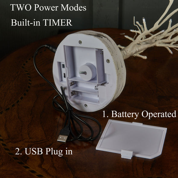 Tabletop Birch Tree with Fairy Lights Wholesale Custom