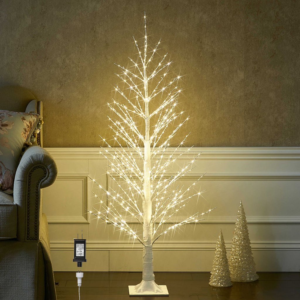 Hairui Lighted White Tree with 450 LED Fairy Lights 4FT – HAIRUI