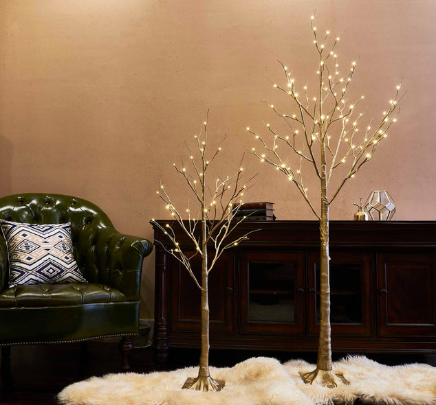 Light Up Gold Trees 4FT and 6FT Wholesale Custom