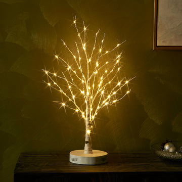 Tabletop Birch Tree with Fairy Lights Wholesale Custom