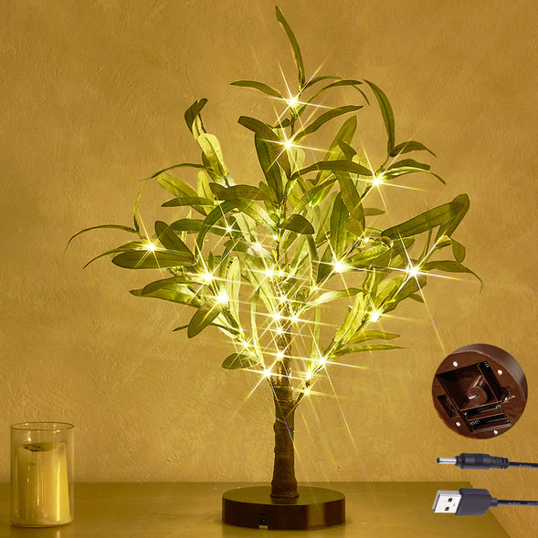 Lighted Olive Tabletop Tree for Home Decoration Wholesale Custom