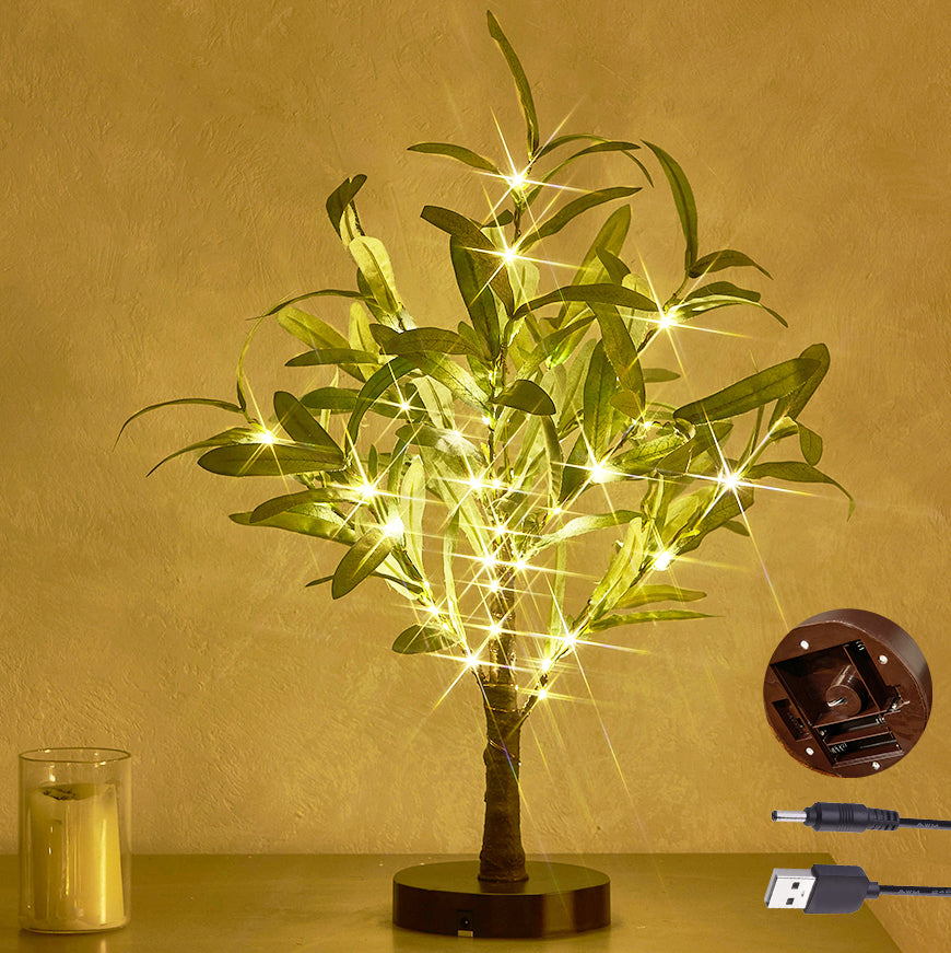 Lighted Tabletop Olive Tree Battery Operated for Wedding Christmas Decoration