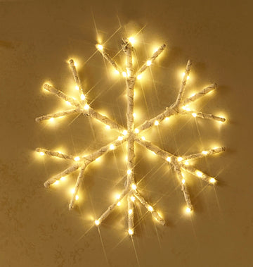 White Snowflake Lights for Christmas Decor