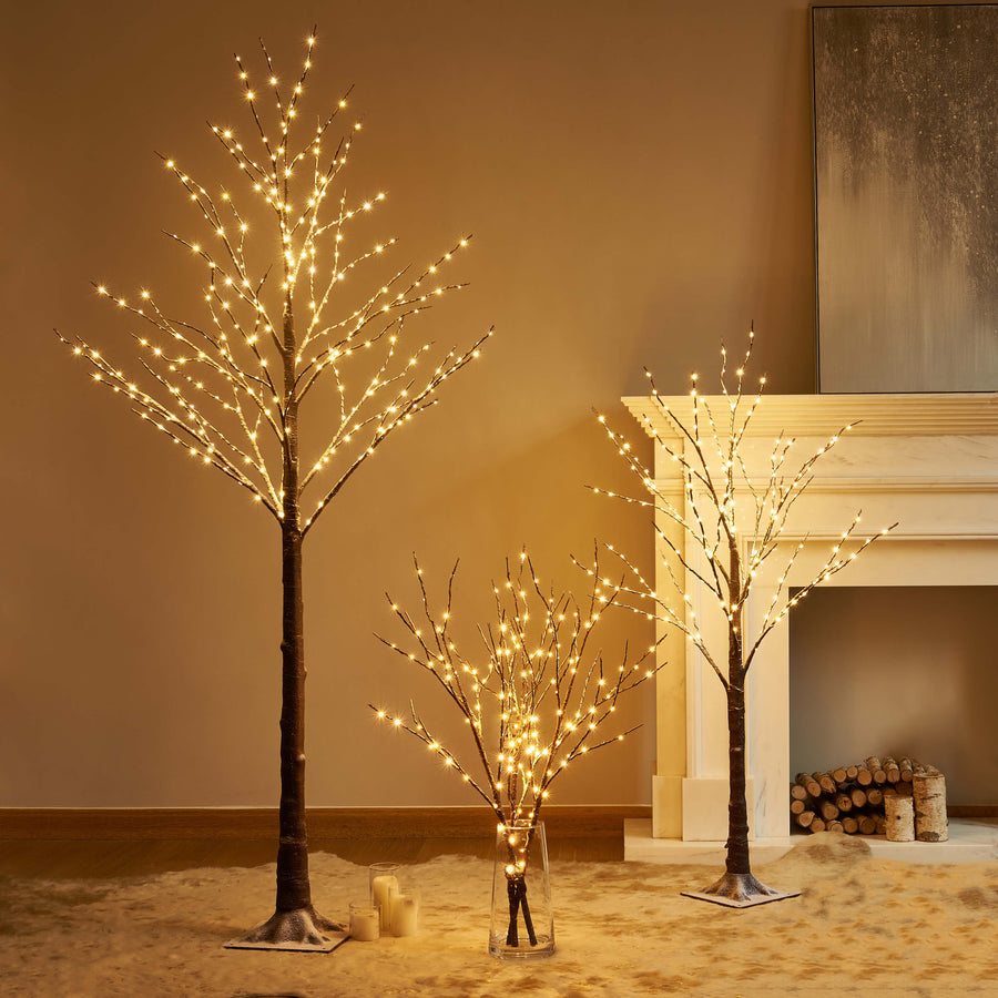 Lighted Willow Branches Snow Dusted Wholesale Custom