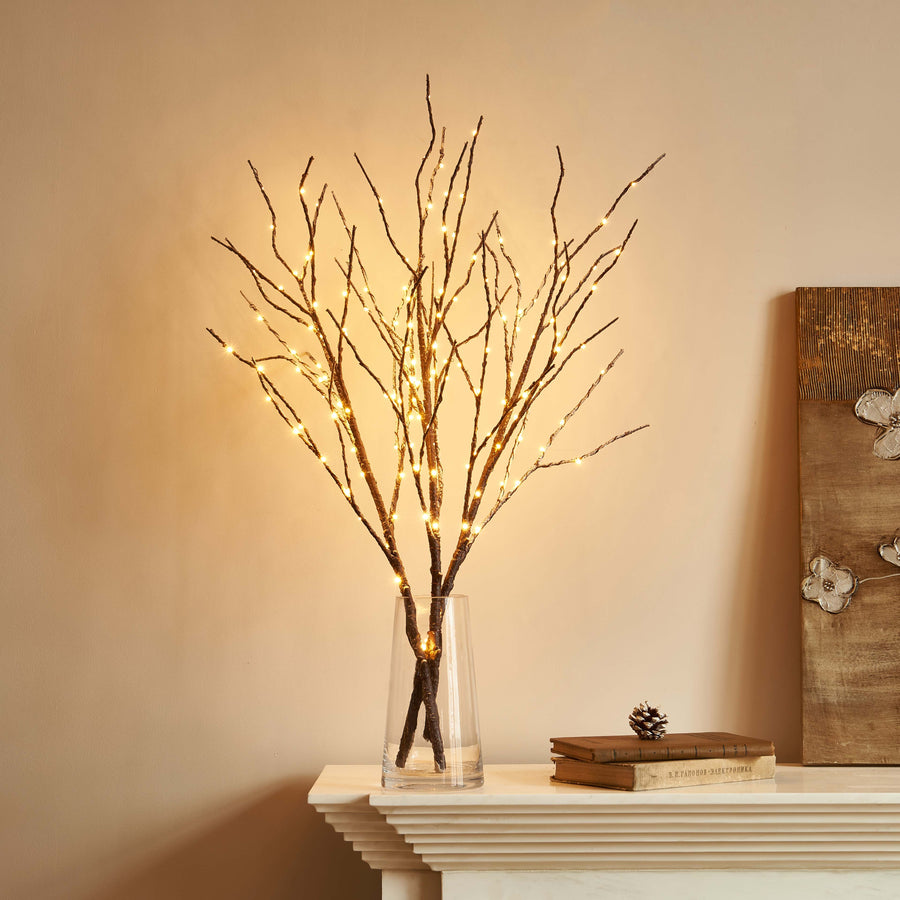 Lighted Willow Branches Snow Dusted Wholesale Custom