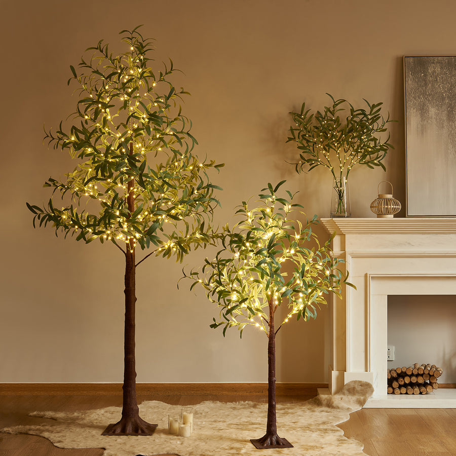Faux Olive Tree with Lights for Holiday Decoration Wholesale Custom