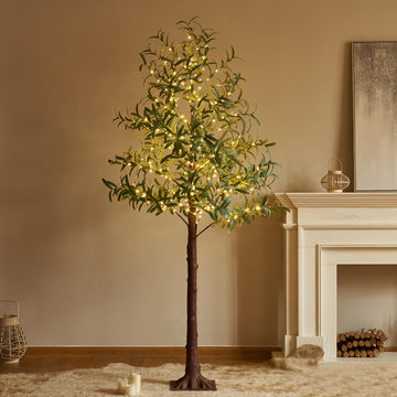 Faux Olive Tree with Lights for Holiday Decoration Wholesale Custom