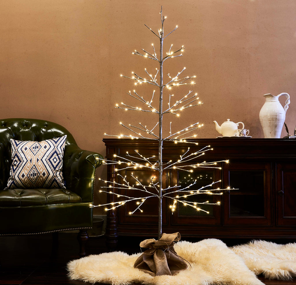 LED Silver Starlit Tree with Lights 5FT Wholesale Custom – HAIRUI