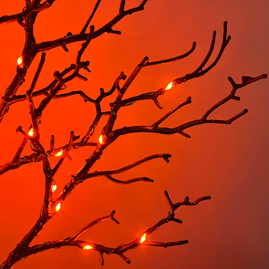 Pre Lit Halloween Tree 4FT 150 Orange Lights