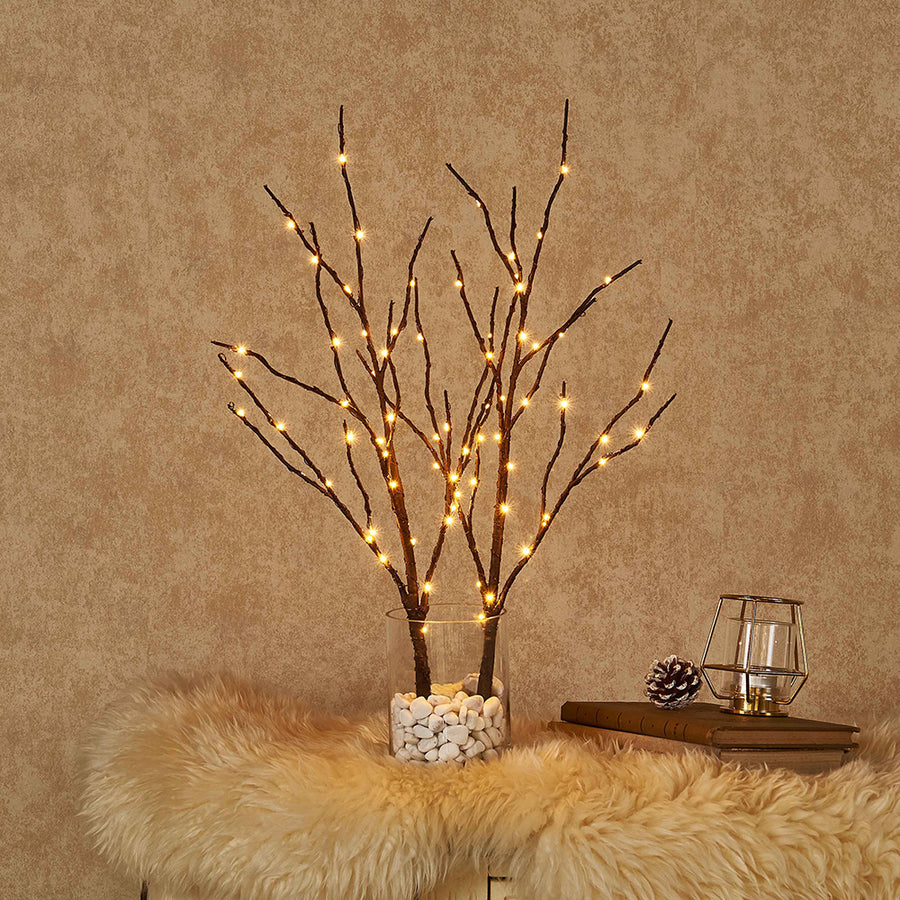 Hairui Lighted Brown Branches Battery operated with Timer