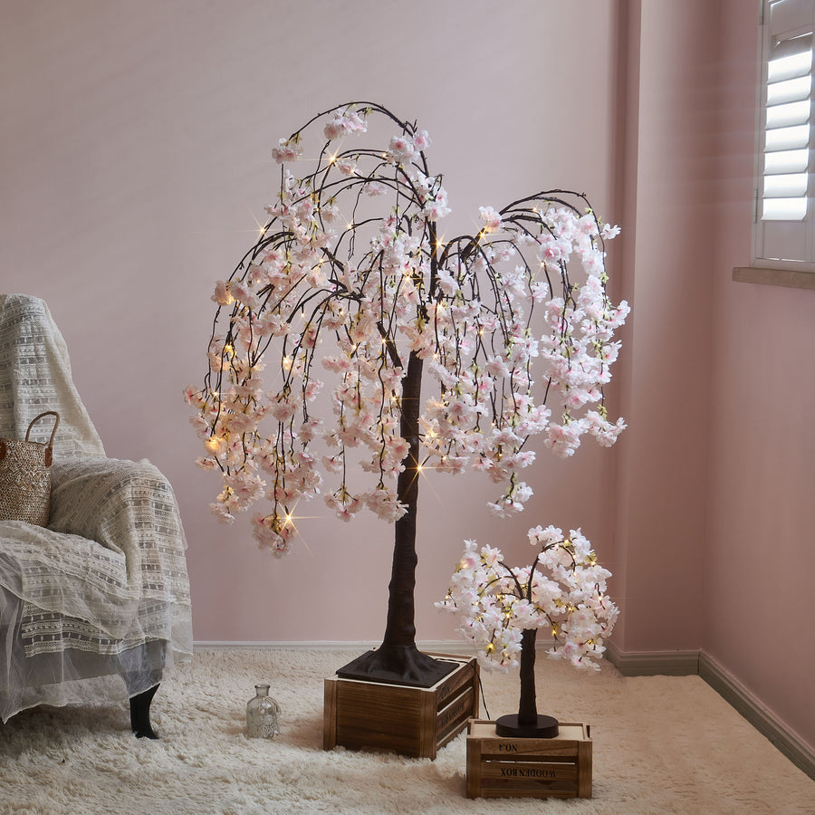 Lighted Cherry Tree with Timer for Indoor Wedding Home Decor