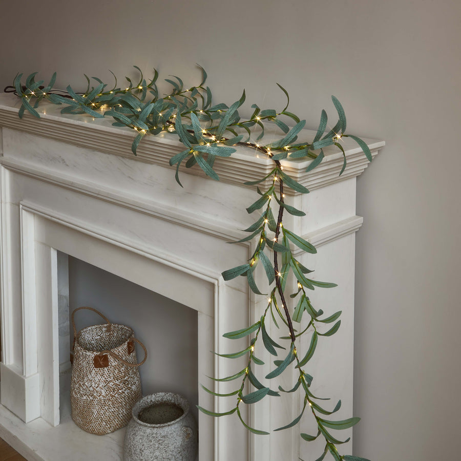 Lighted Olive Garland with Fairy Lights Wholesale Custom