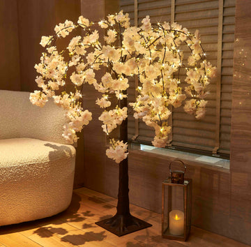 Prelit Cherry Blossom Tree with Fairy Lights Plug in 4FT