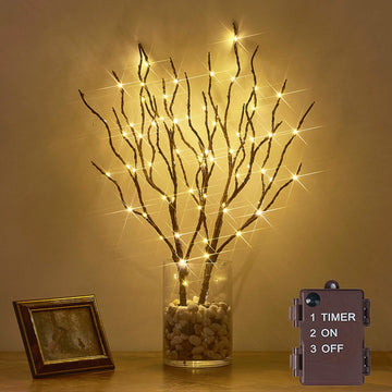 Hairui Lighted Brown Branches Battery operated with Timer