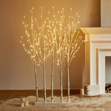 Lighted Birch Grove Plug In Wholesale Custom